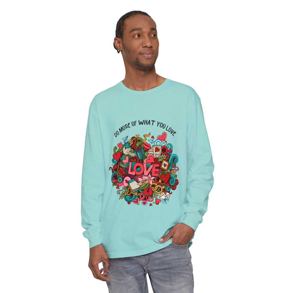 Love-Focused Unisex Long Sleeve Tee – Perfect for Casual Wear, Gifts, Self-Care Days, Birthdays, Love Celebrations, Everyday Comfort