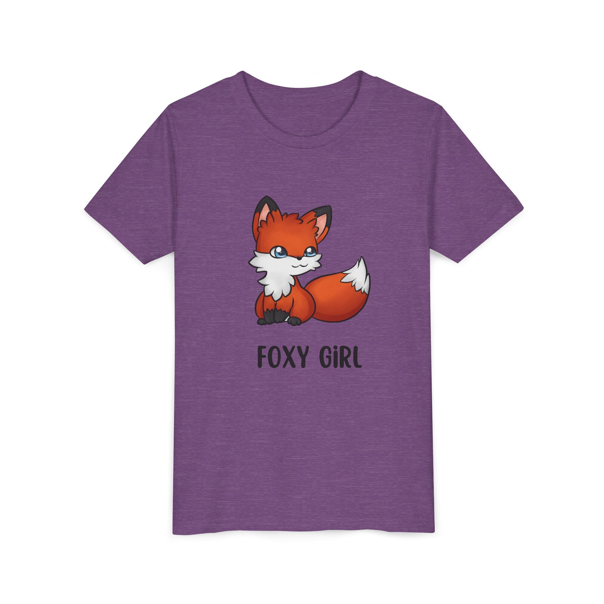 Foxy Girl Youth Tee, Cute Animal Shirt, Kids' Graphic Tee, Fun Fashion, Birthday Gift, Playful Style