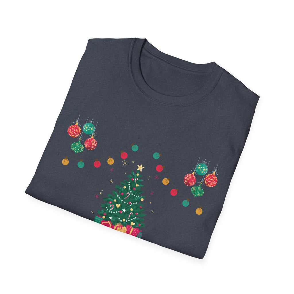 Merry Christmas Unisex T-Shirt, Festive Tee, Holiday Apparel, Winter Gift, Cozy Christmas Style, Unisex Softstyle Shirt