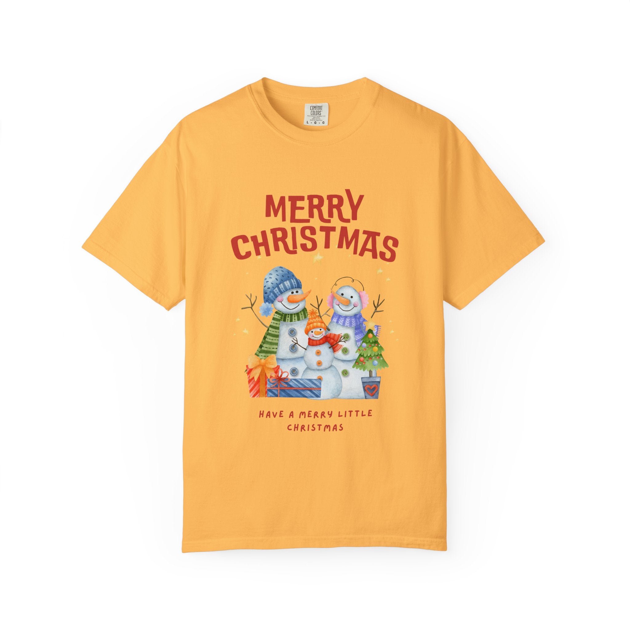 Merry Christmas Unisex Garment-Dyed T-shirt, Cozy Holiday Tee, Festive Winter Apparel, Christmas Gift, Seasonal Fashion