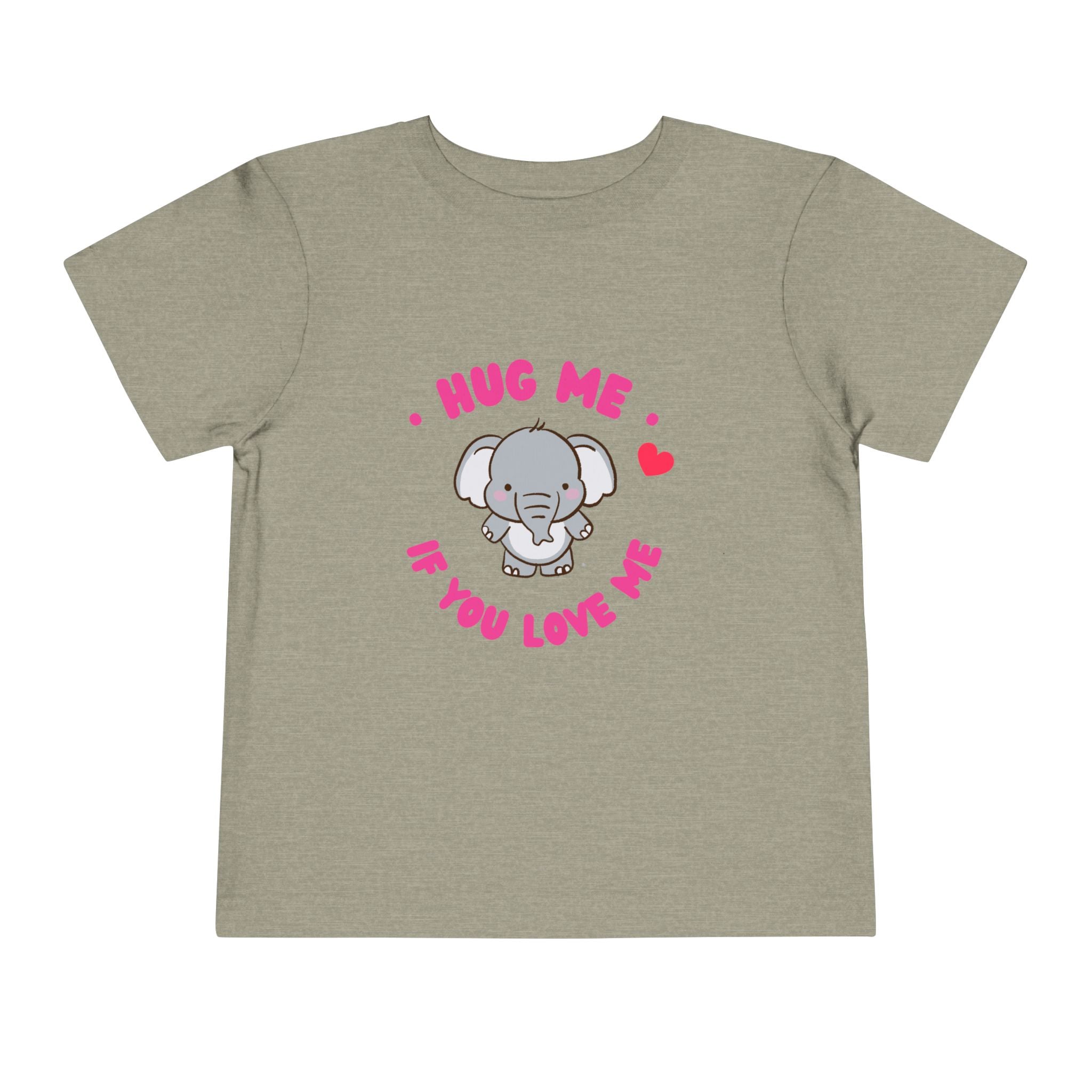 Cute Toddler Tee with Elephant Design - Perfect Gift for Birthdays, Playdates, or Library Visits, Hug Me If You Love Me, Kids Apparel, [...]