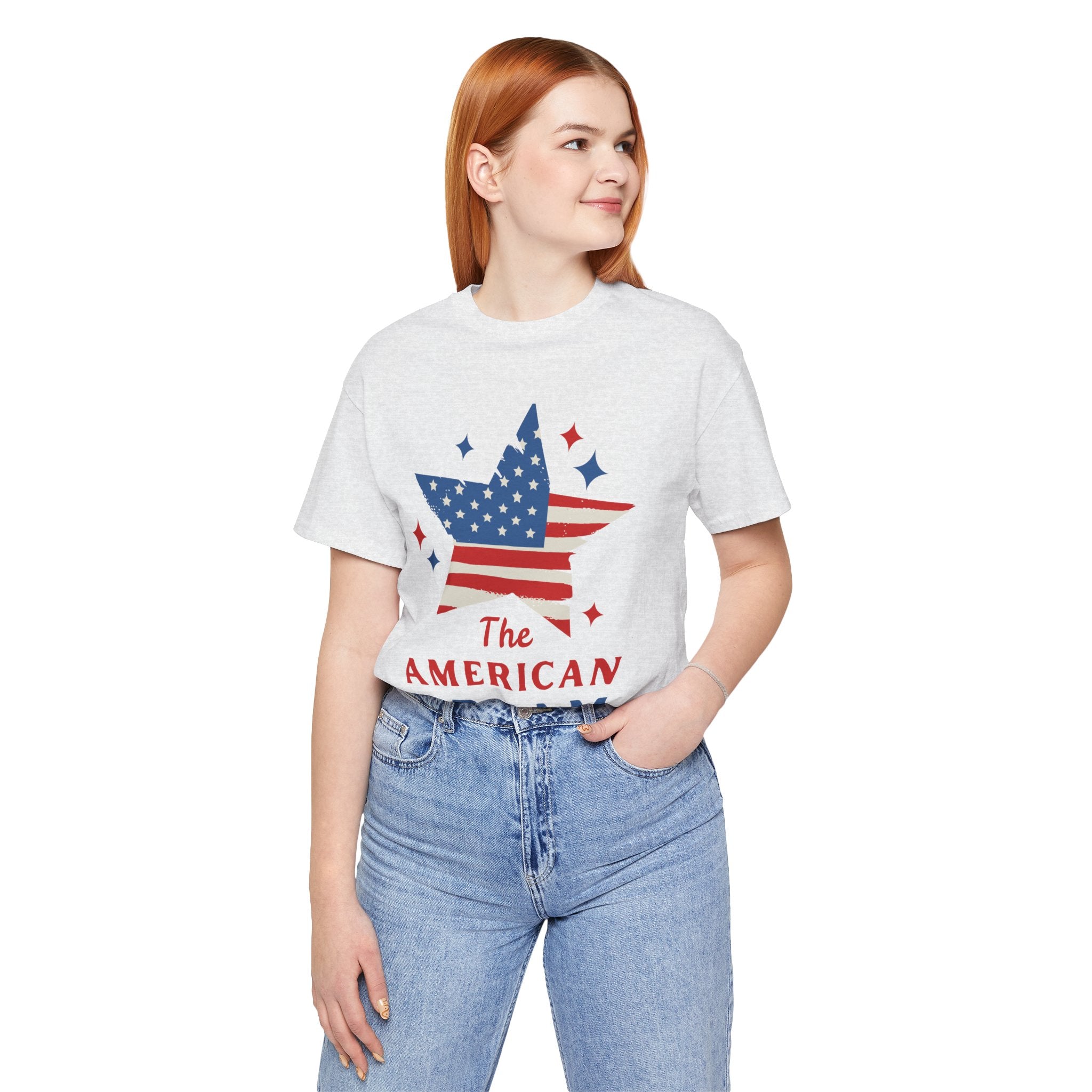 Patriotic T-Shirt, Independence Day Tee, American Dream Shirt, 4th of July Outfit, Stars and Stripes Tee Shirt