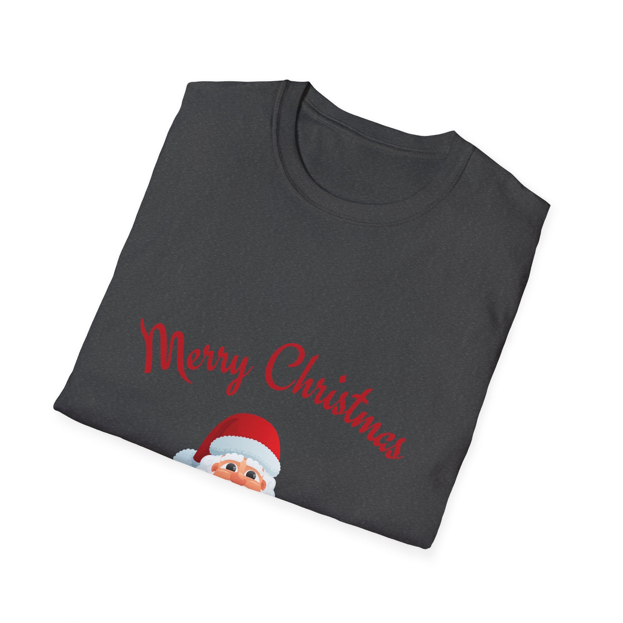 Merry Christmas Santa T-Shirt, Holiday Tee, Unisex Christmas Top, Festive Shirt, Gift for Him/Her, Family Reunion Apparel