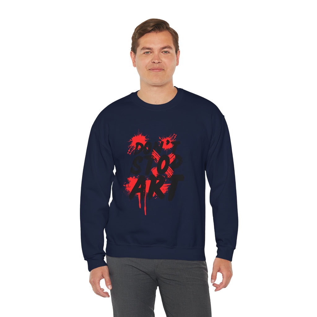 Artistic Crewneck Sweatshirt | Cozy Gift for Artists, Creative Apparel, Unique Statement Piece, Casual Wear, Everyday Comfort