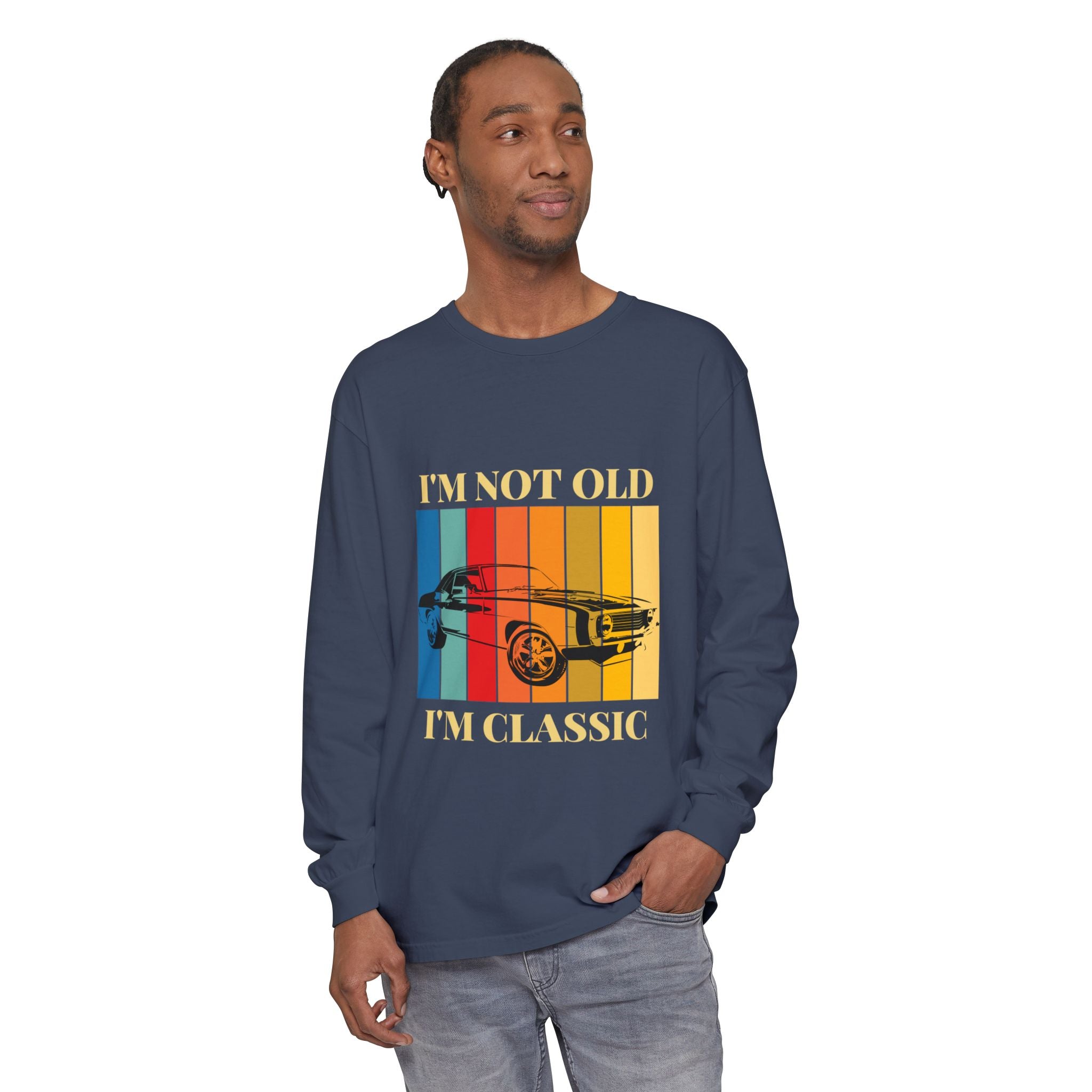 Classic Car Long Sleeve Tee - Perfect Gift for Car Enthusiasts, Vintage Lovers, Birthdays, and Retro Style