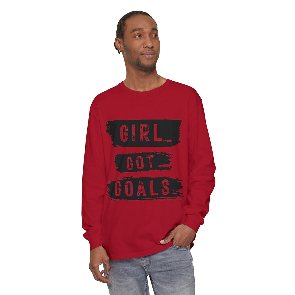 Girl Got Goals Long Sleeve T-Shirt | Motivational Apparel, Unisex Tees, Inspirational Gift, Casual Wear, Trendy Clothing