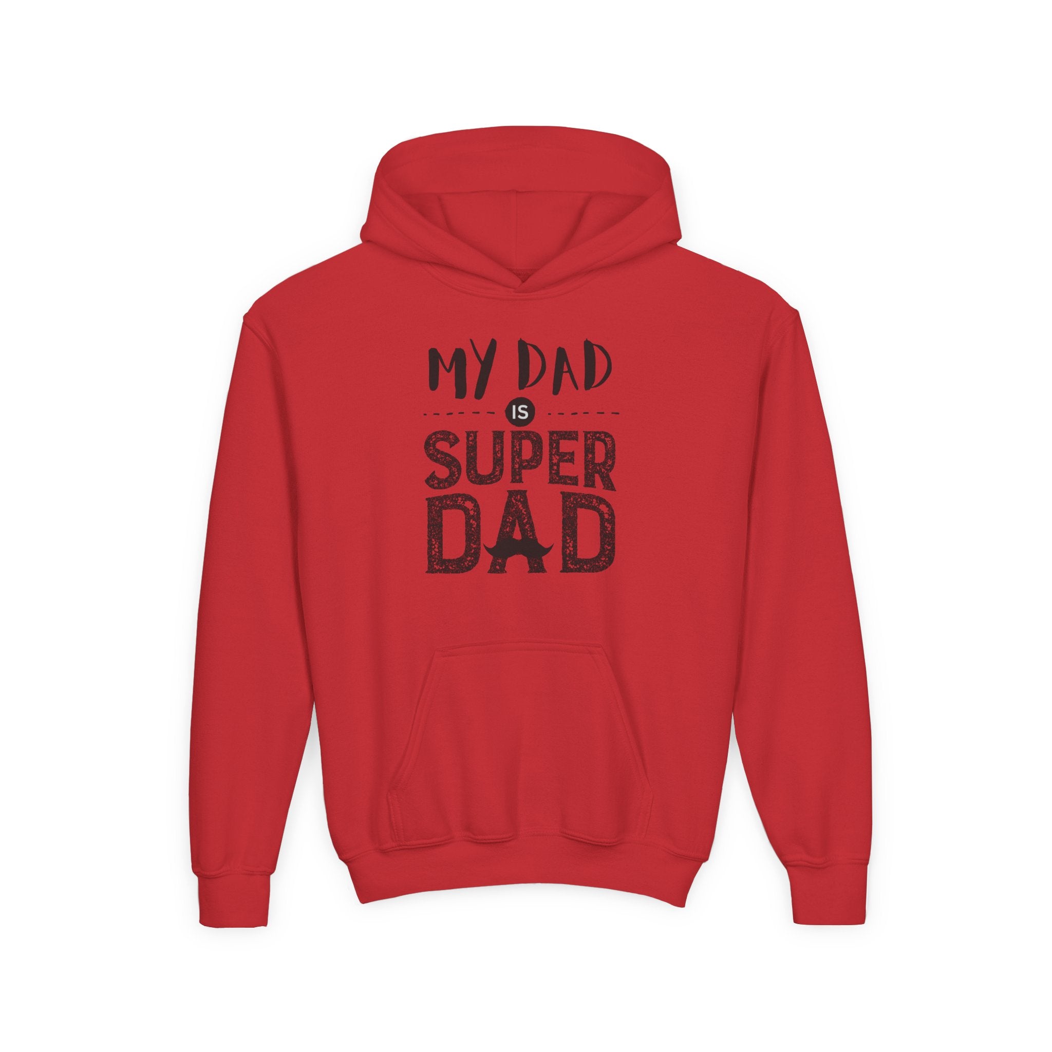 Super Dad Youth Hoodie, Perfect Gift for Father’s Day, Birthday, Everyday Comfort, Cute Sweatshirt for Kids