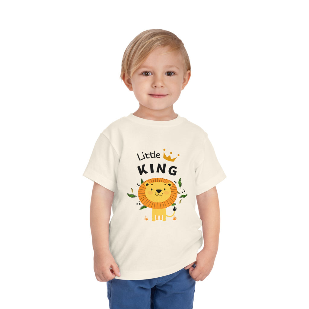 Little King Toddler Tee, Cute Kids T-Shirt, Birthday Gift for Toddler, Playful Toddler Outfit, Lion Graphic Tee, Fun Kids Apparel