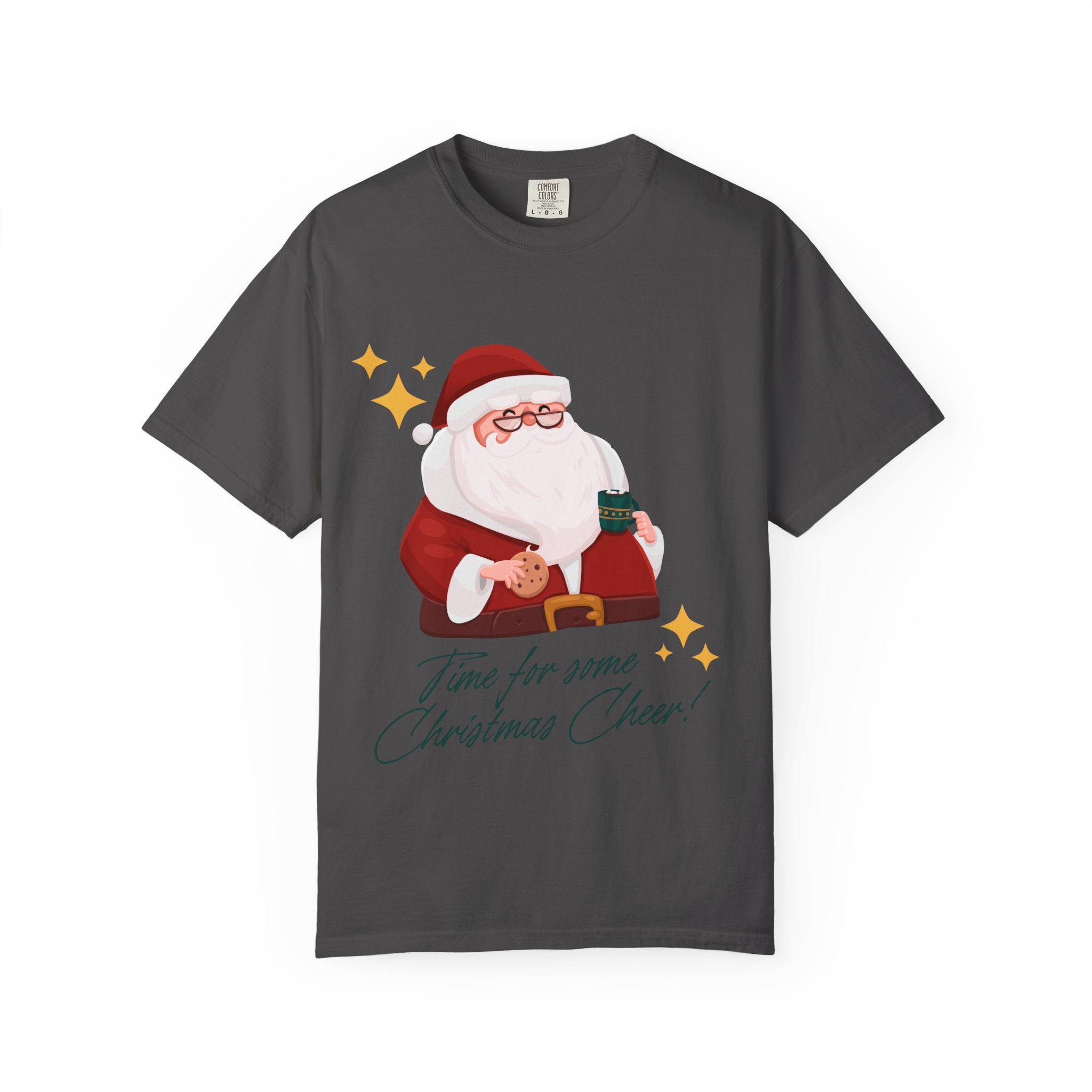 Festive Christmas T-Shirt, Holiday Apparel, Santa Graphic Tee, Unisex Christmas Gift, Seasonal Outfit, Cheerful Holiday Wear