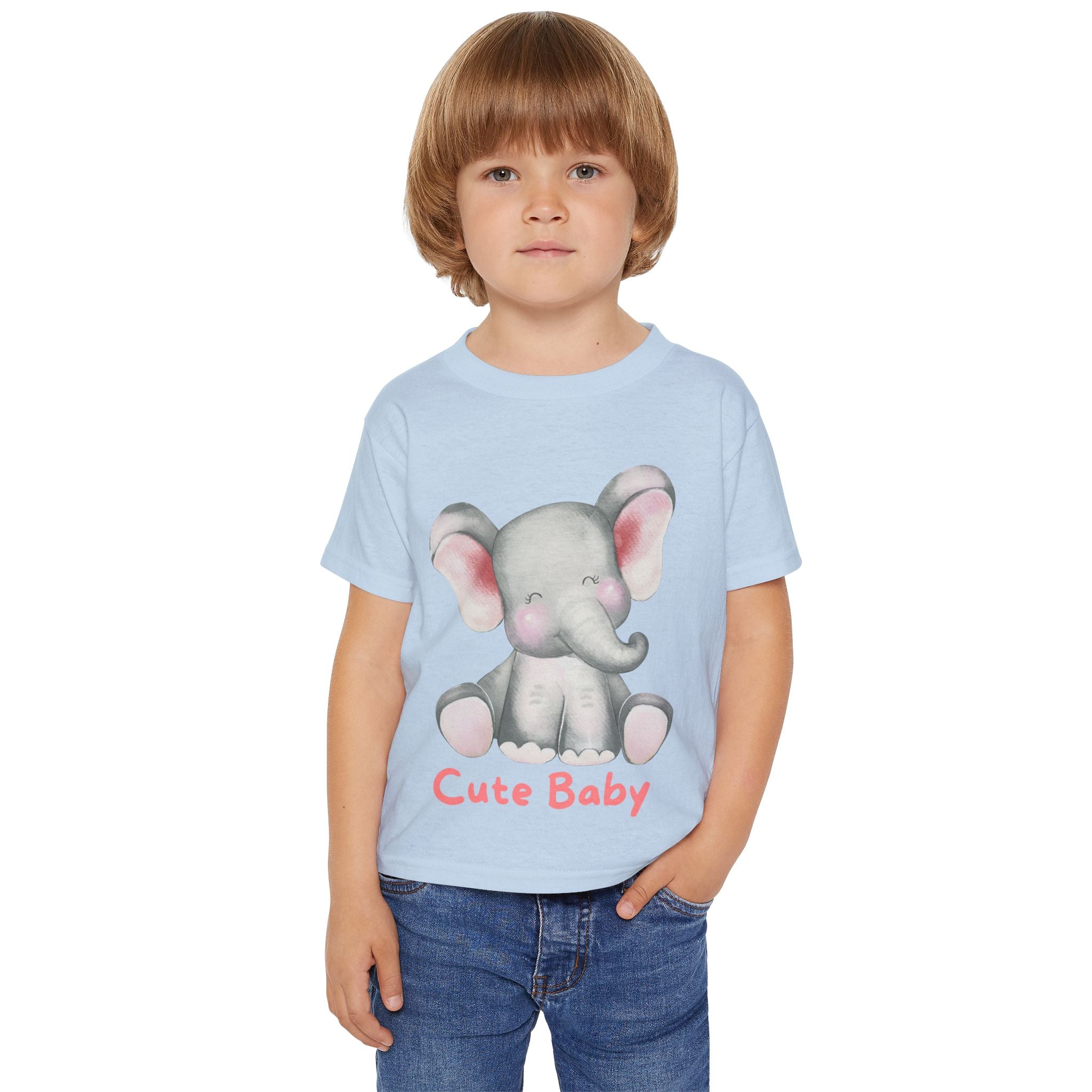 Cute Baby Elephant Toddler T-shirt, Preschool, Baby Shower Gift, Toddler Apparel, Kids Birthday, Cute Animal Clothing