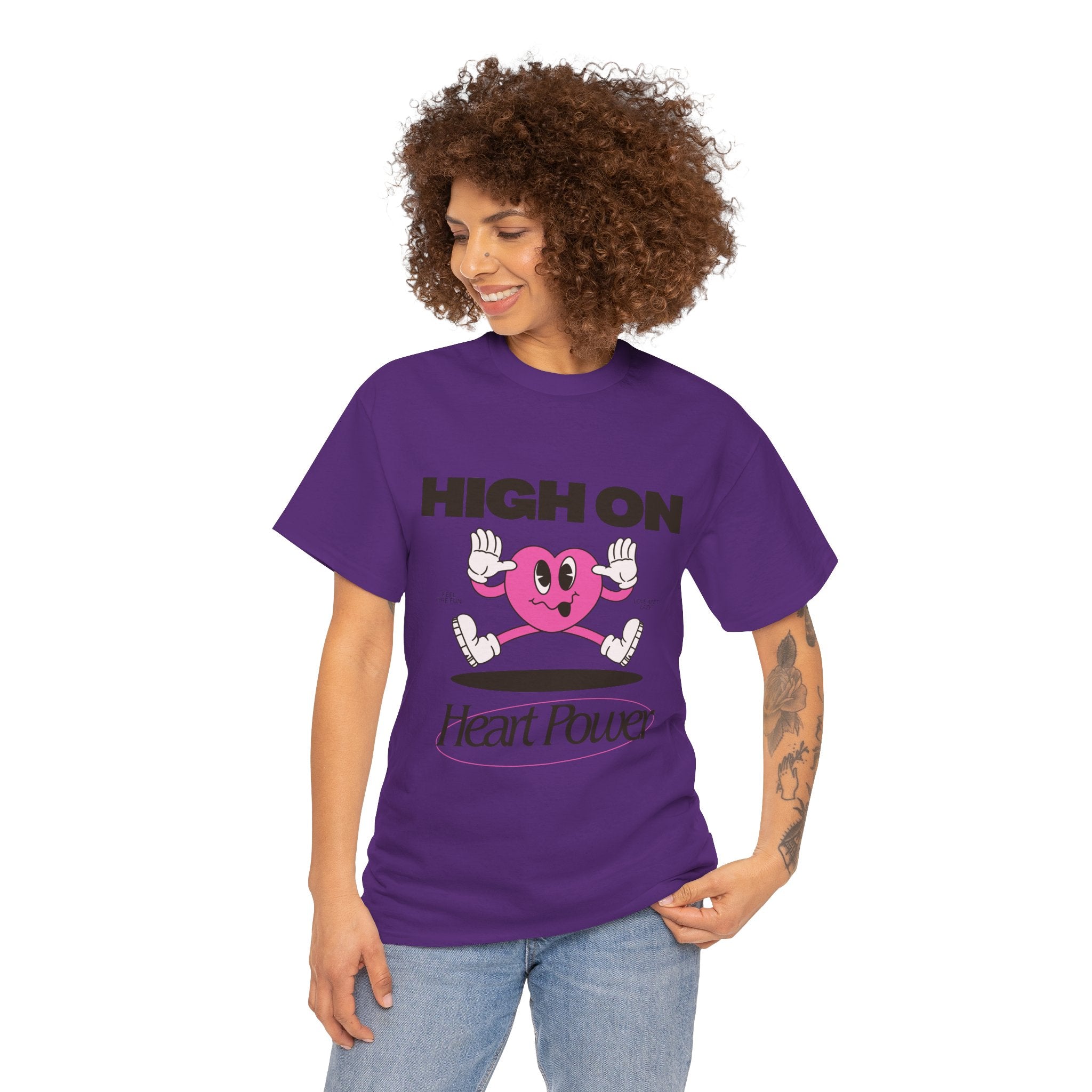 Heart Power Unisex T-Shirt Design | Graphic Tee for Men & Women | Streetwear Aesthetic T-Shirt