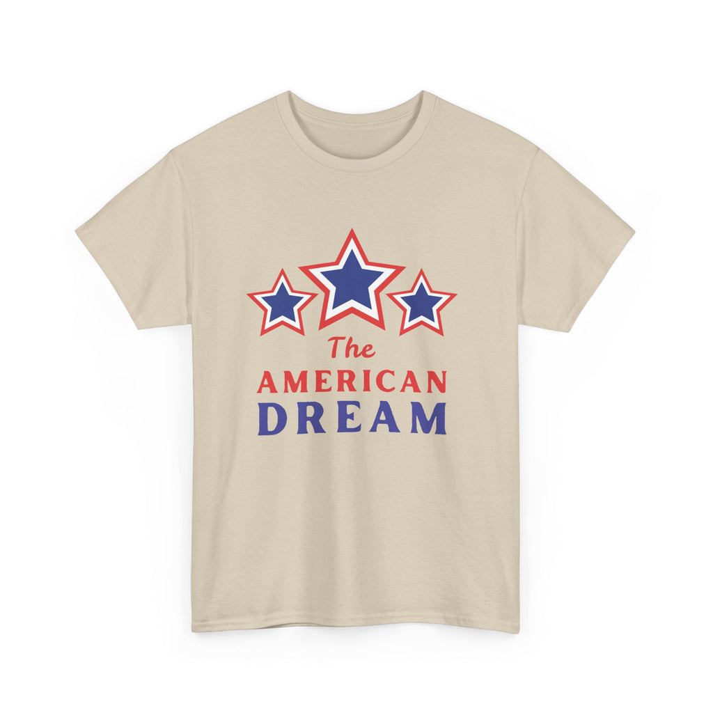 American Dream Graphic Tee, Patriotic Shirt, Unisex Cotton T-Shirt, Fourth of July Gift, Summer Casual Wear, Vintage Star Design