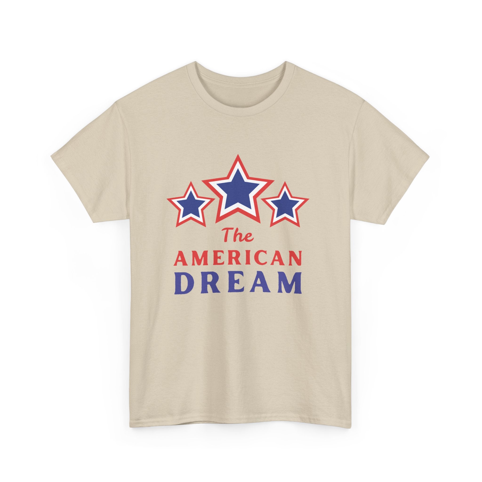 American Dream Graphic Tee, Patriotic Shirt, Unisex Cotton T-Shirt, Fourth of July Gift, Summer Casual Wear, Vintage Star Design