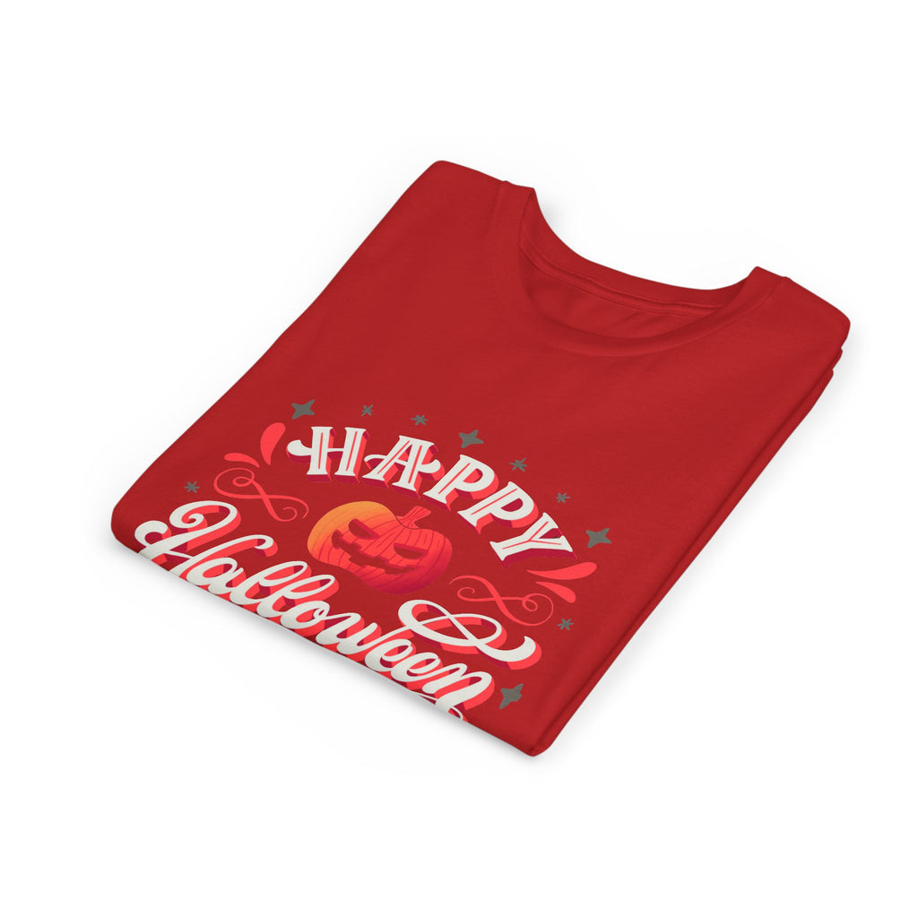 Halloween Youth Short Sleeve Tee, Kids Halloween T-Shirt, Pumpkin Graphic Tee, Spooky Season Clothes, Trick or Treat Shirt