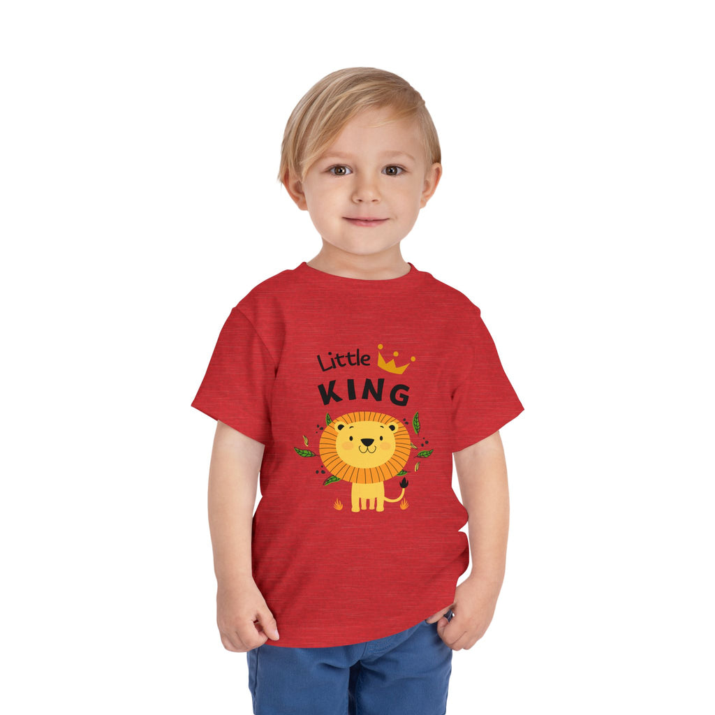 Little King Toddler Tee, Cute Kids T-Shirt, Birthday Gift for Toddler, Playful Toddler Outfit, Lion Graphic Tee, Fun Kids Apparel