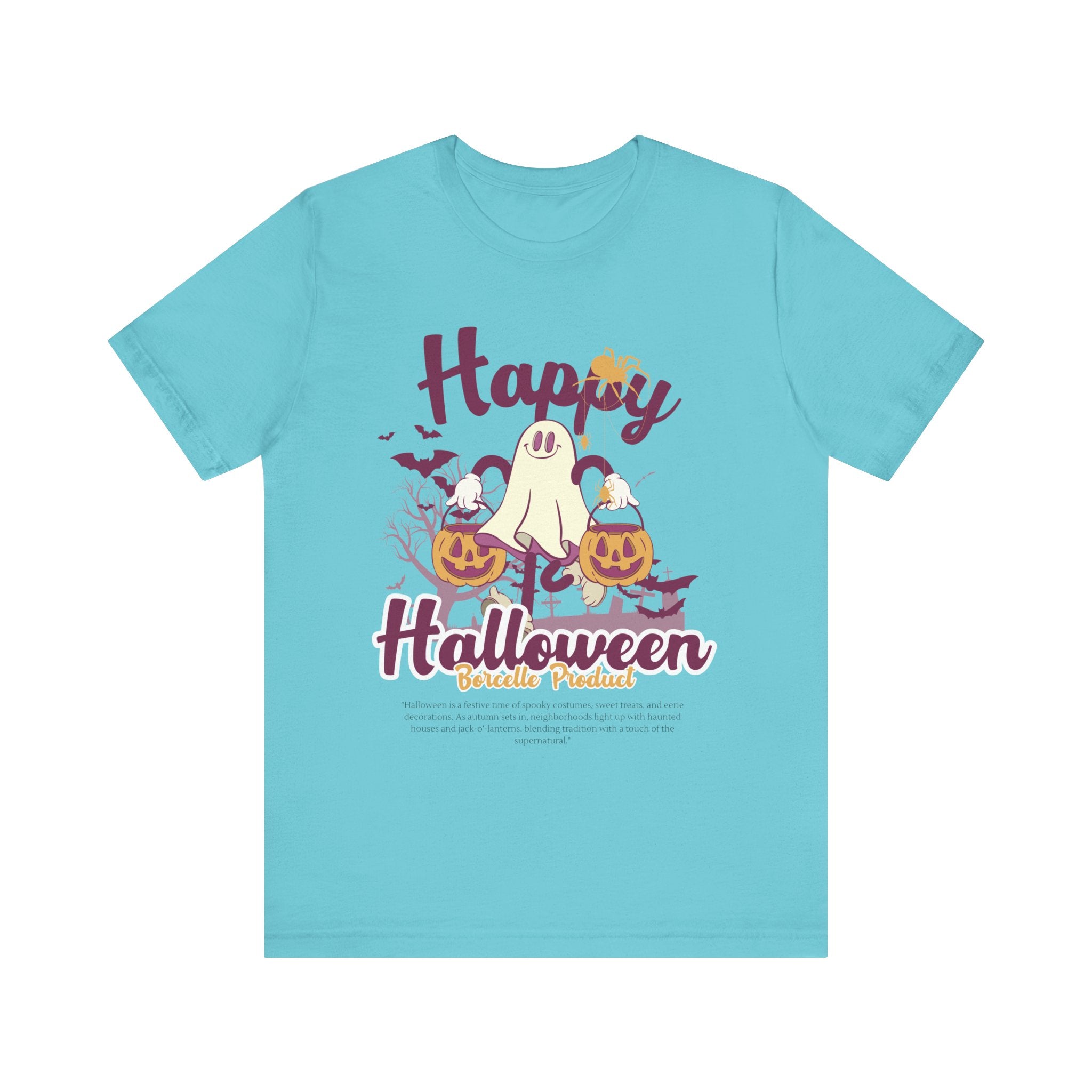 Halloween Unisex T-Shirt, Cute Ghost Tee, Fall Apparel, Kids Halloween Costume, Spooky Season Shirt, Trick or Treat Gift