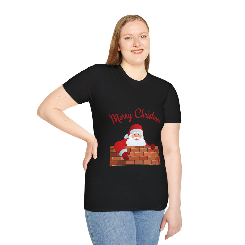 Merry Christmas Santa T-Shirt, Holiday Tee, Unisex Christmas Top, Festive Shirt, Gift for Him/Her, Family Reunion Apparel