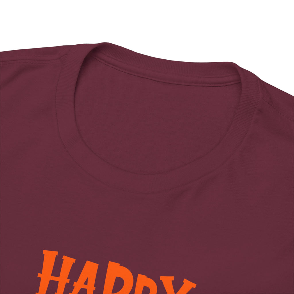 Happy Halloween Ghost Tee, Unisex Cotton T-Shirt, Halloween Apparel, Fall Fashion, Cute Halloween Gift, Ghost Tee