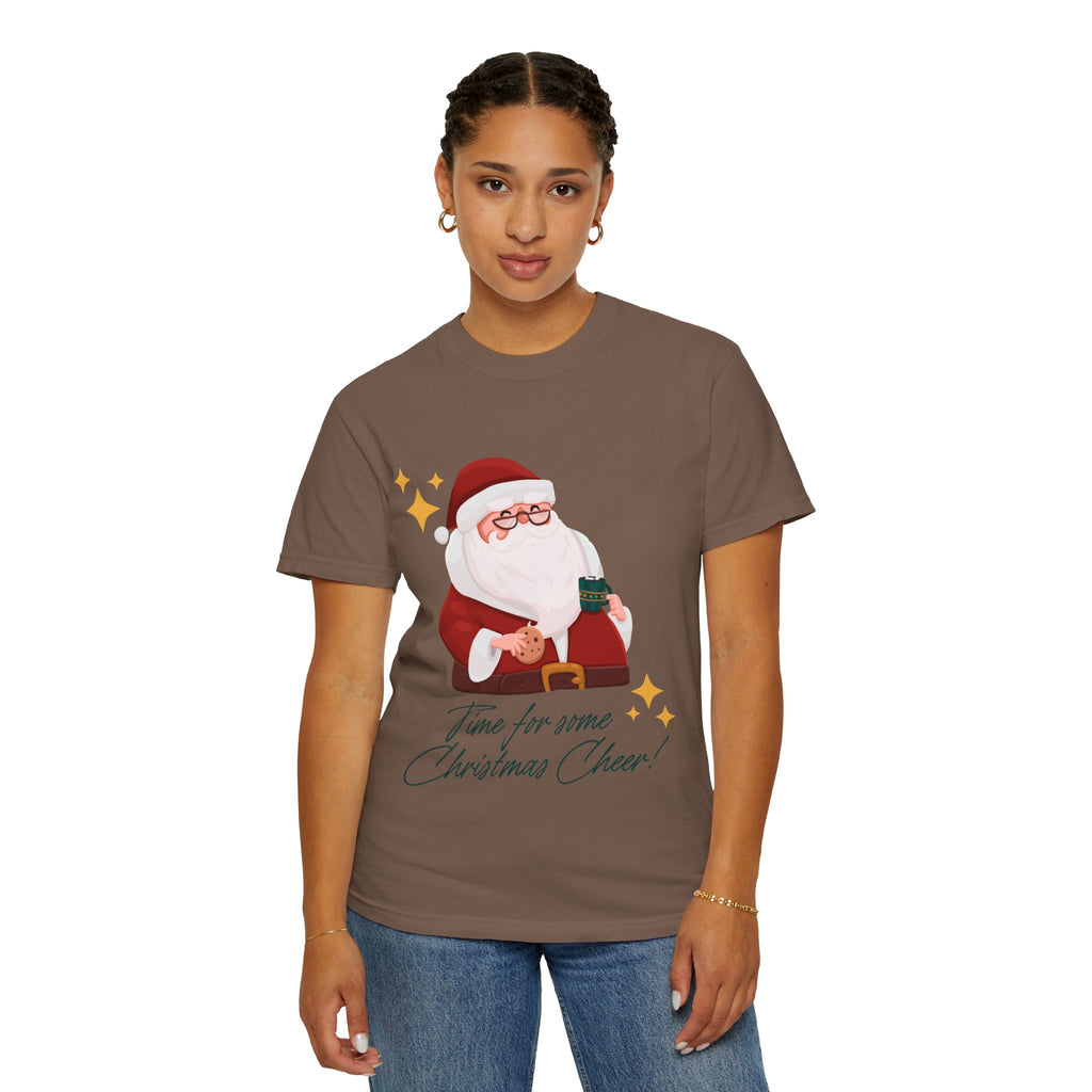 Festive Christmas T-Shirt, Holiday Apparel, Santa Graphic Tee, Unisex Christmas Gift, Seasonal Outfit, Cheerful Holiday Wear