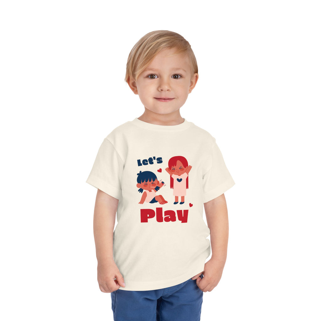 Playful Toddler Tee, Let's Play Shirt, Kids Short Sleeve Top, Fun Toddler Clothing, Adorable Kids Tee