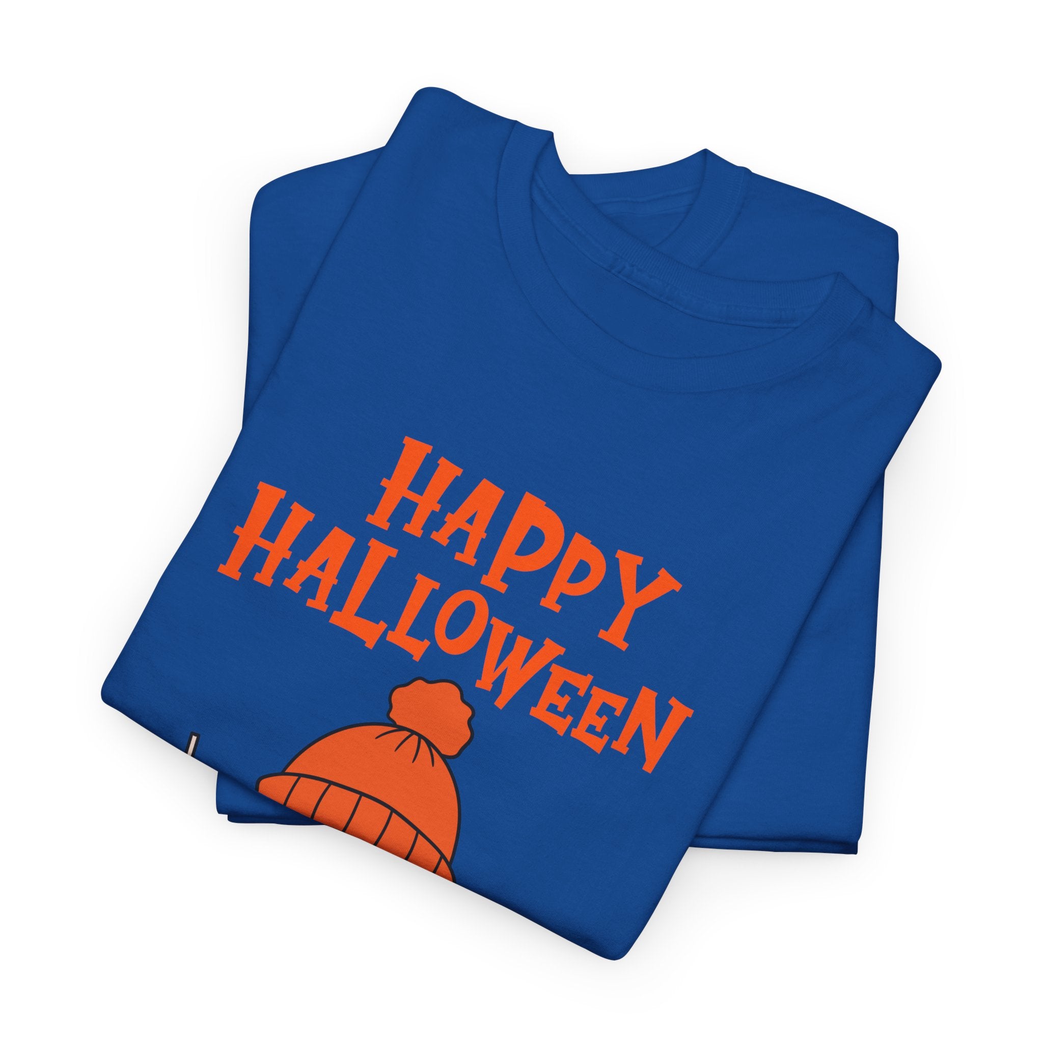 Happy Halloween Ghost Tee, Unisex Cotton T-Shirt, Halloween Apparel, Fall Fashion, Cute Halloween Gift, Ghost Tee
