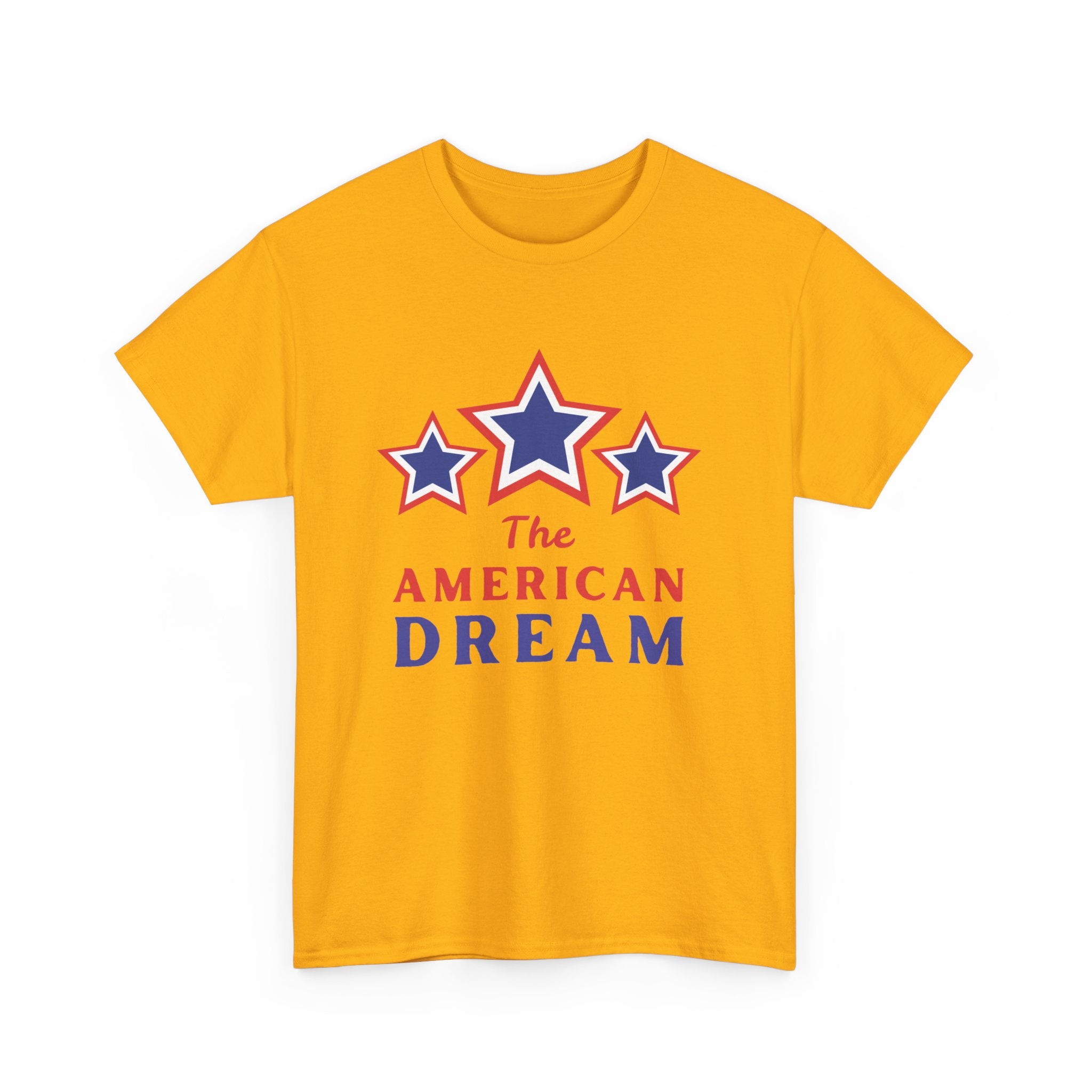 American Dream Graphic Tee, Patriotic Shirt, Unisex Cotton T-Shirt, Fourth of July Gift, Summer Casual Wear, Vintage Star Design