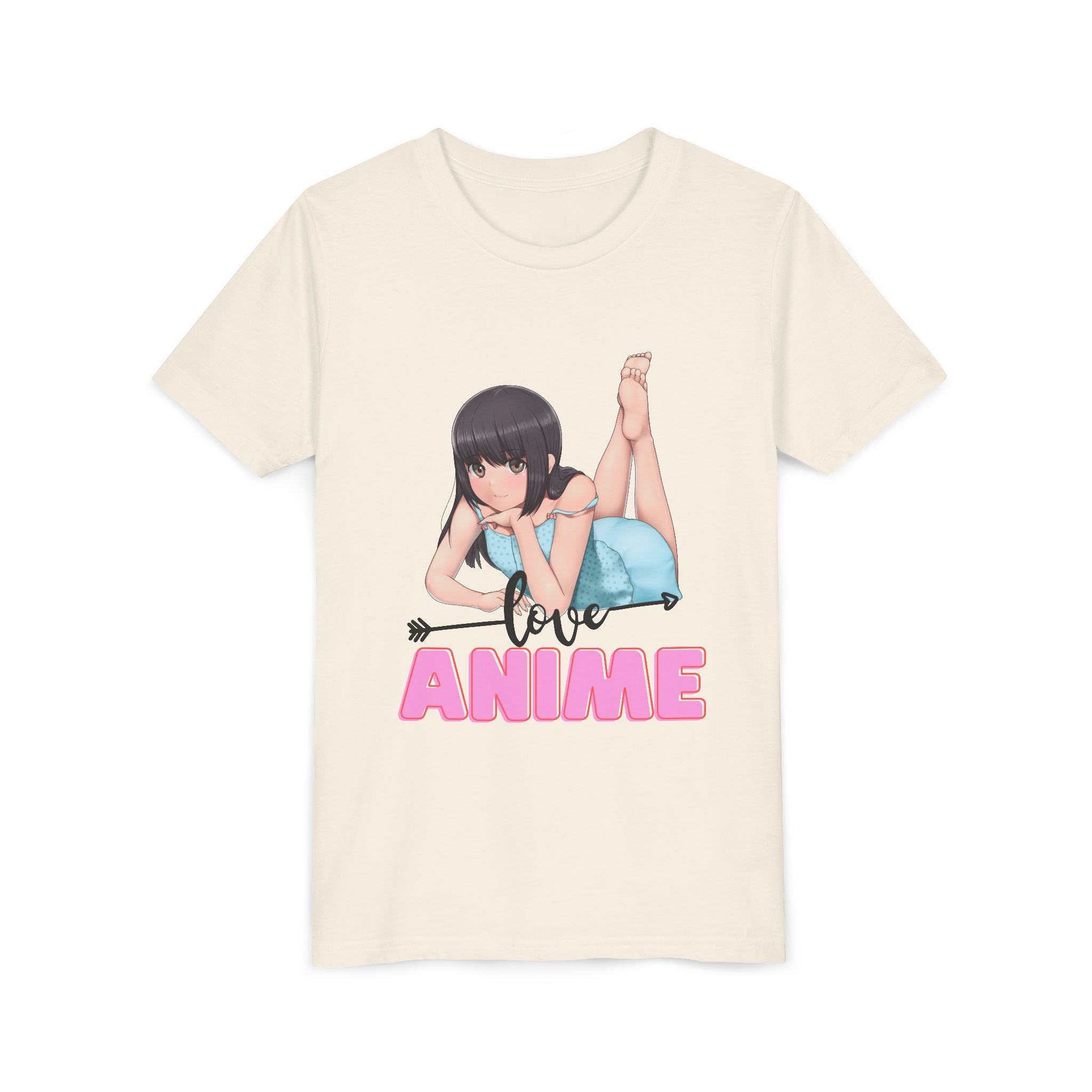 Anime Love Youth Tee, Kids' Anime Shirt, Manga Fans Gift, Cute Youth T-Shirt, Kawaii Apparel for Kids, Anime Enthusiasts Tee