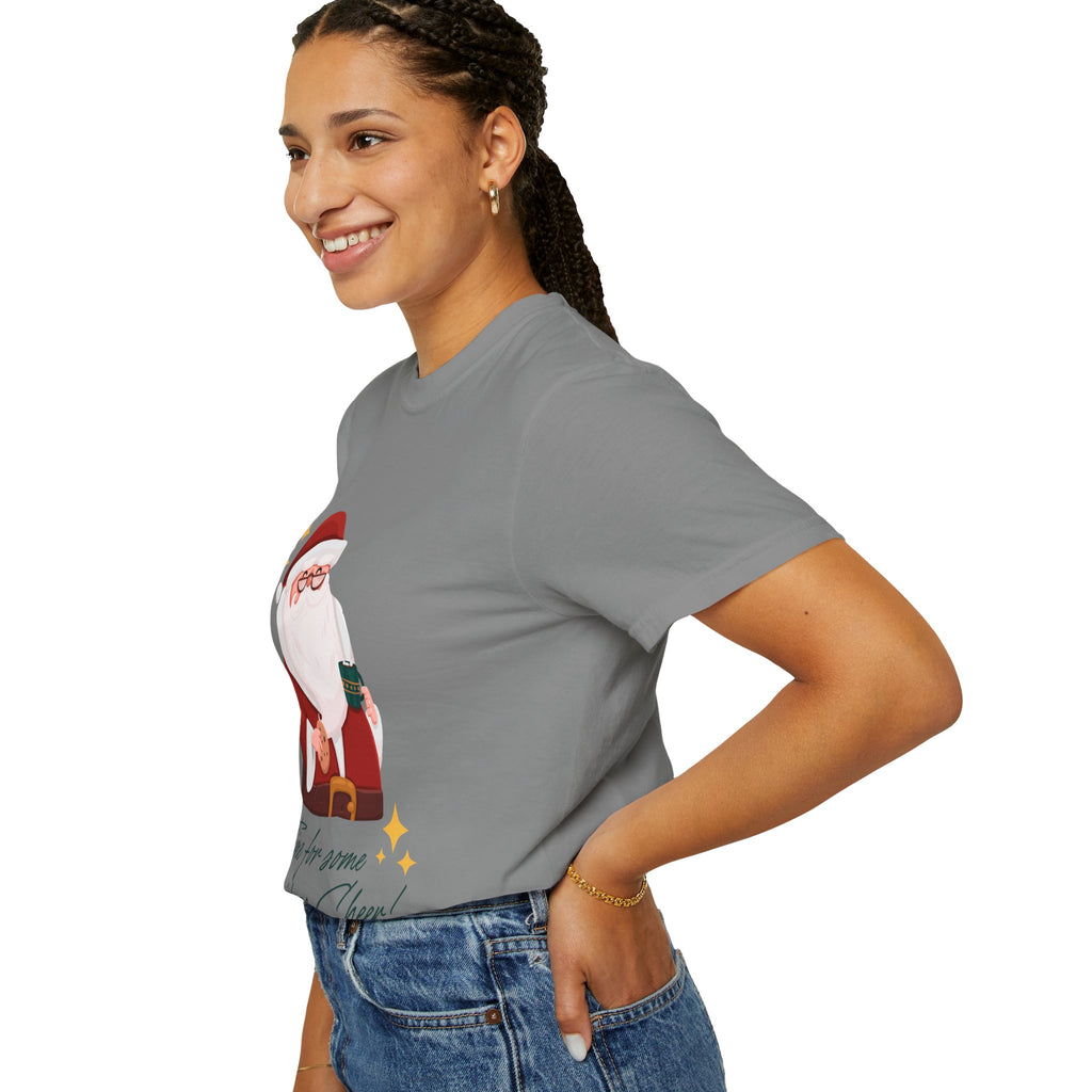 Festive Christmas T-Shirt, Holiday Apparel, Santa Graphic Tee, Unisex Christmas Gift, Seasonal Outfit, Cheerful Holiday Wear