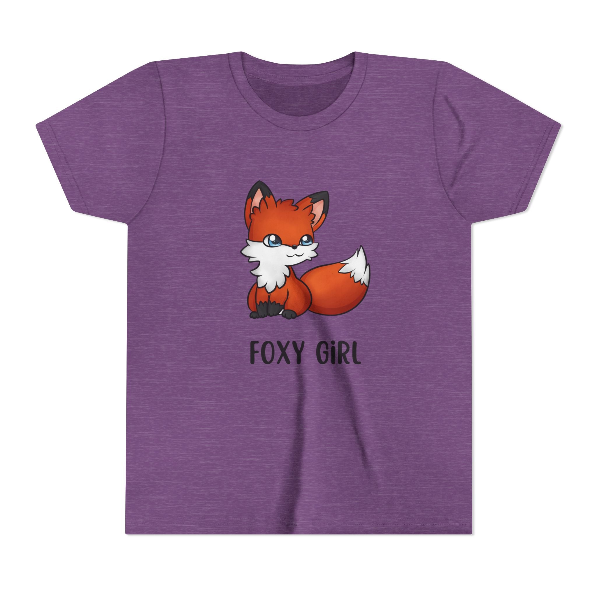 Foxy Girl Youth Tee, Cute Animal Shirt, Kids' Graphic Tee, Fun Fashion, Birthday Gift, Playful Style