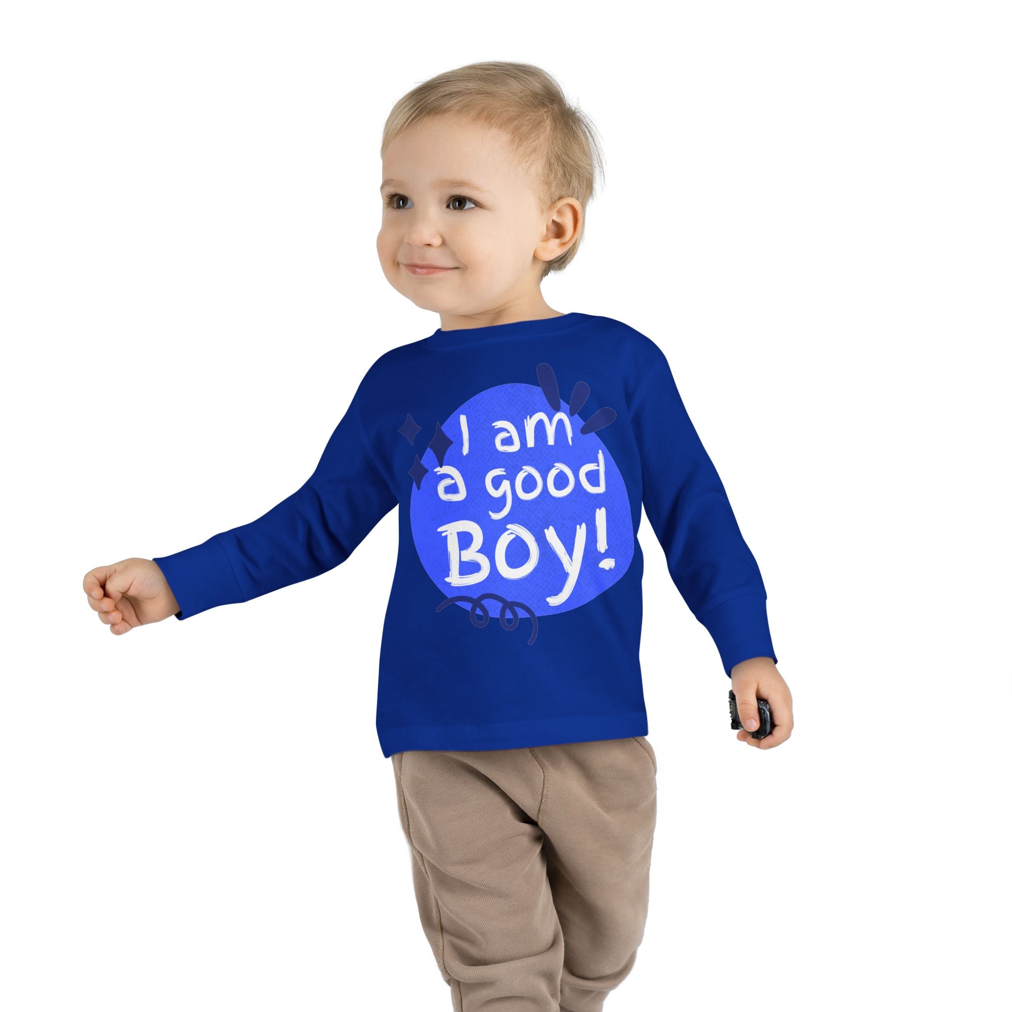 Toddler Long Sleeve Tee | Unisex Kids Shirt | Ring-Spun Cotton | EasyTear Label