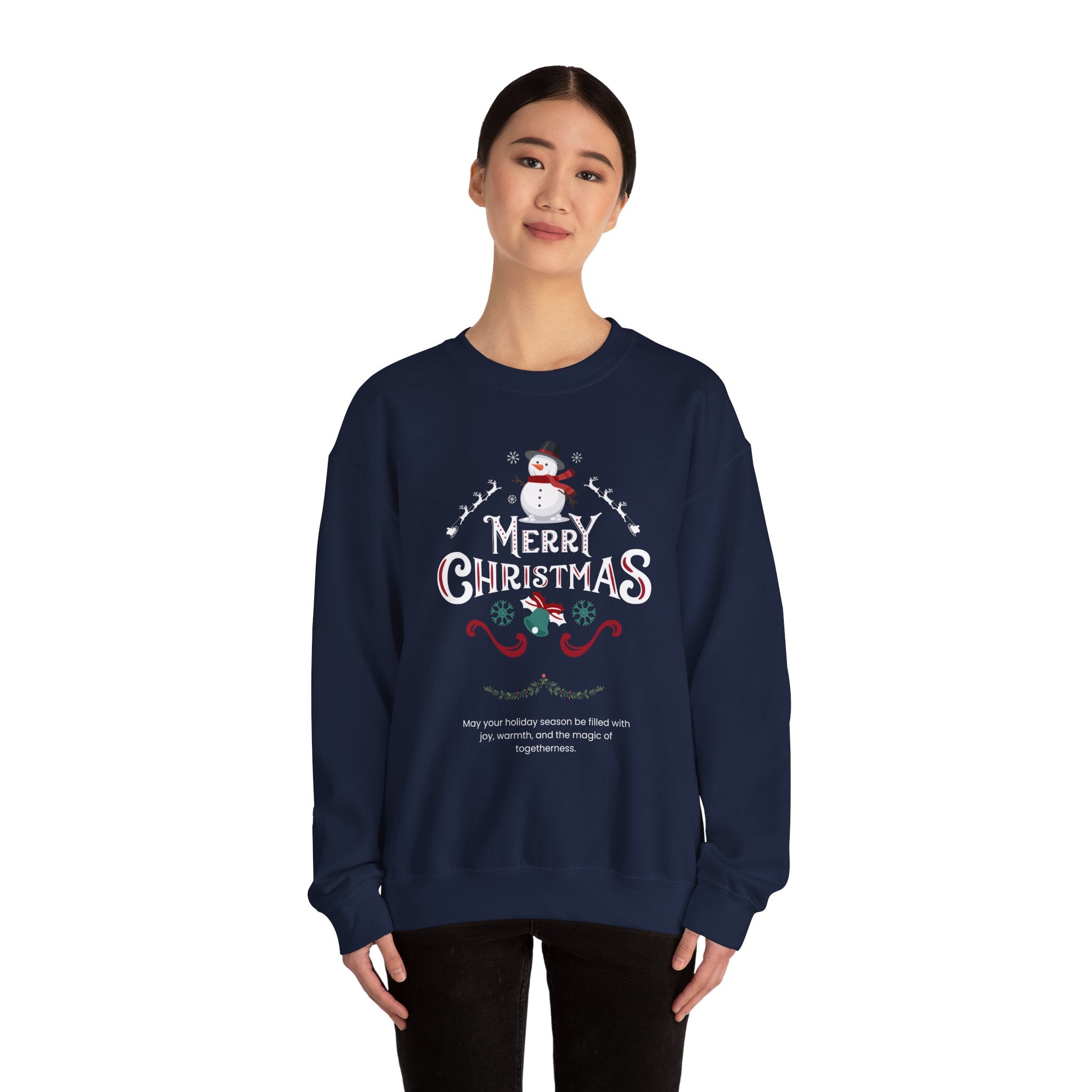 Cozy Holiday Crewneck Sweatshirt - Festive Christmas Design, Unisex Christmas Apparel, Winter Casual Wear, Gift for Her, Holiday Sweater