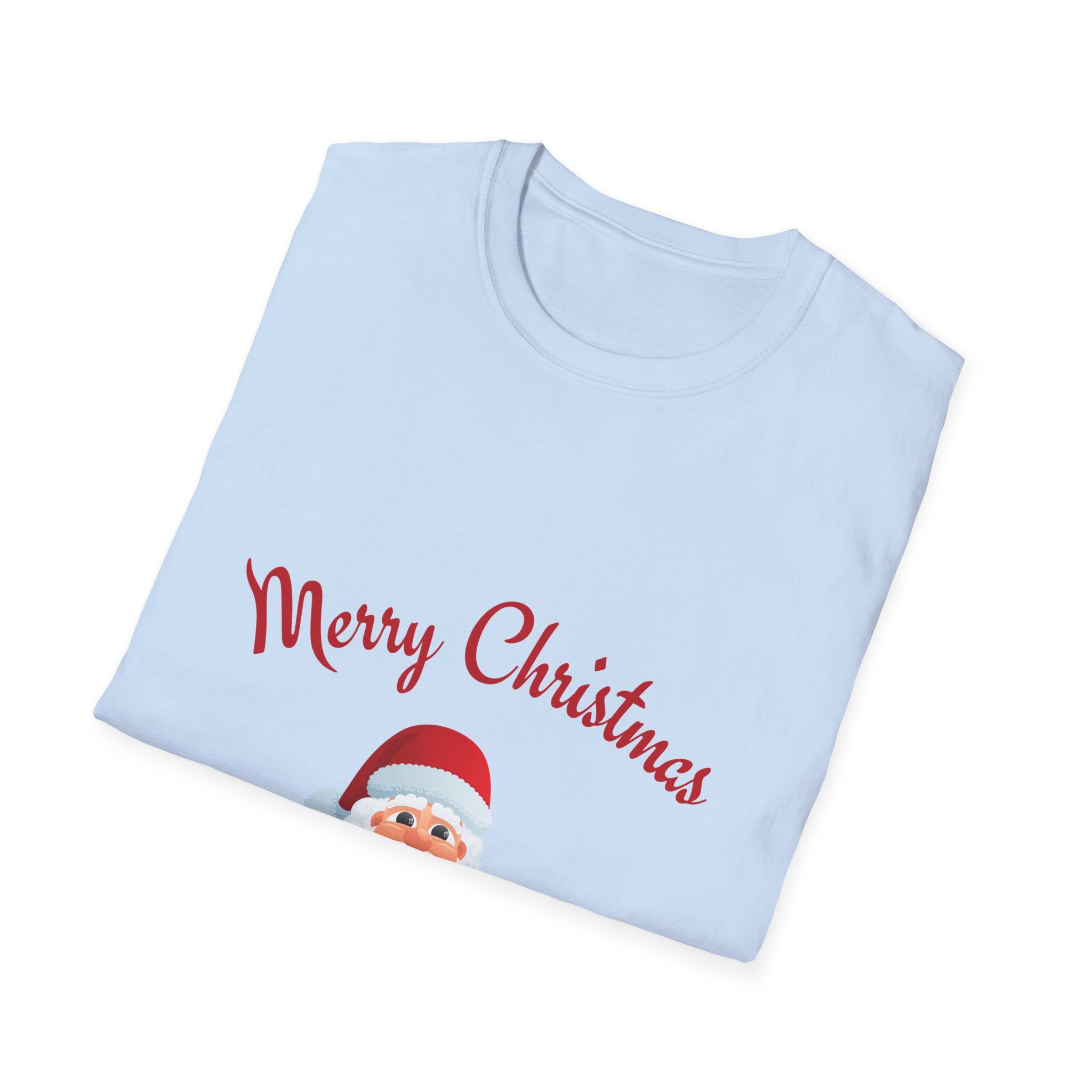 Merry Christmas Santa T-Shirt, Holiday Tee, Unisex Christmas Top, Festive Shirt, Gift for Him/Her, Family Reunion Apparel