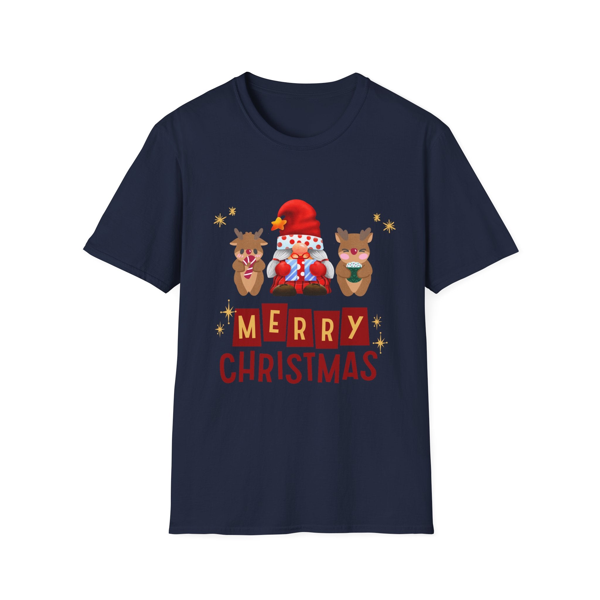 Merry Christmas Unisex T-Shirt, Holiday Tee, Christmas Gift, Family Gathering, Winter Apparel, Festive Wear