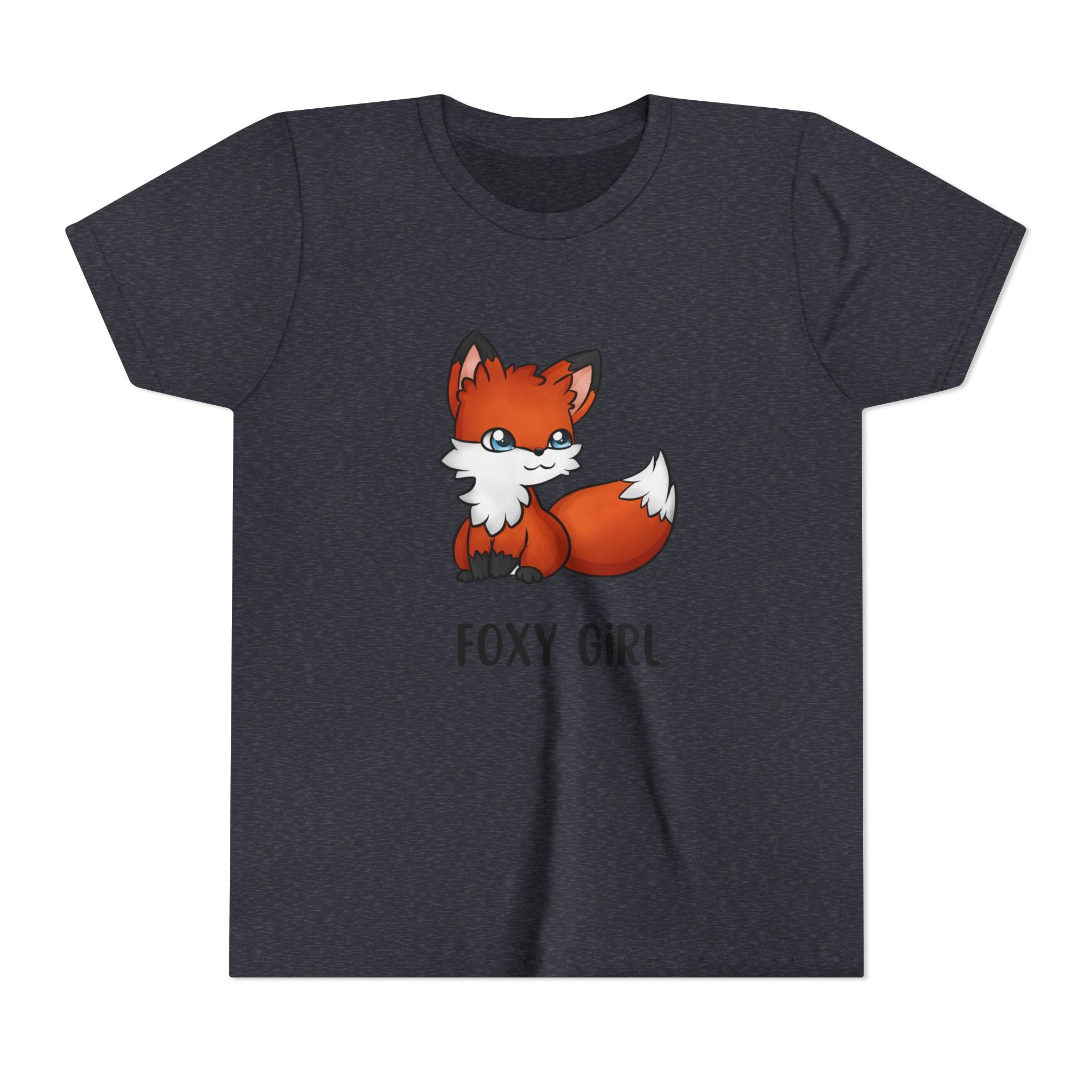 Foxy Girl Youth Tee, Cute Animal Shirt, Kids' Graphic Tee, Fun Fashion, Birthday Gift, Playful Style