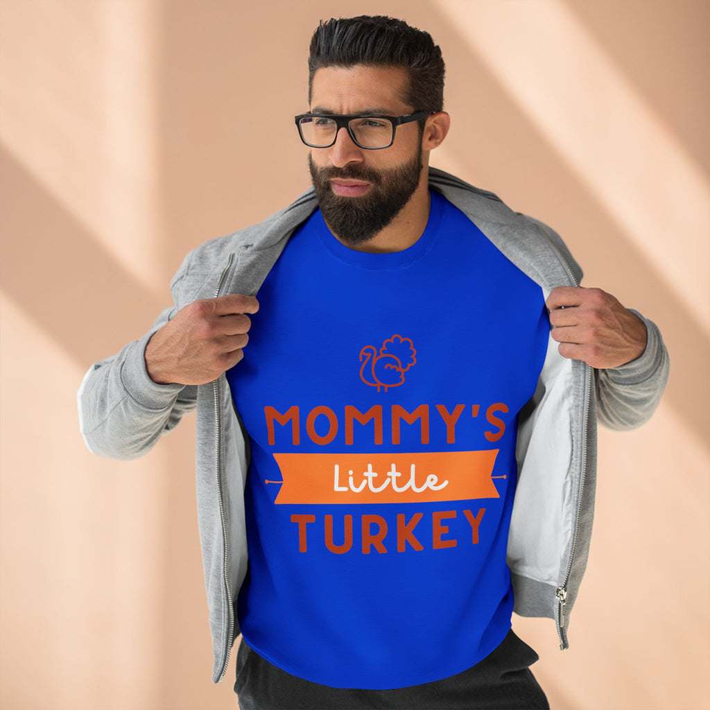 Mommy's Little Turkey Sweatshirt, Thanksgiving Sweater, Family Holiday Outfit, Unisex Crewneck, Festive Fall Apparel