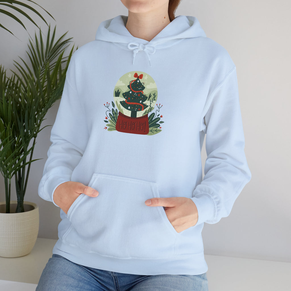 Cozy Holiday Hoodie with Snow Globe Design | Festive Gift, Winter Apparel, Christmas Sweatshirt, Unisex Hoodie, Seasonal Outfit