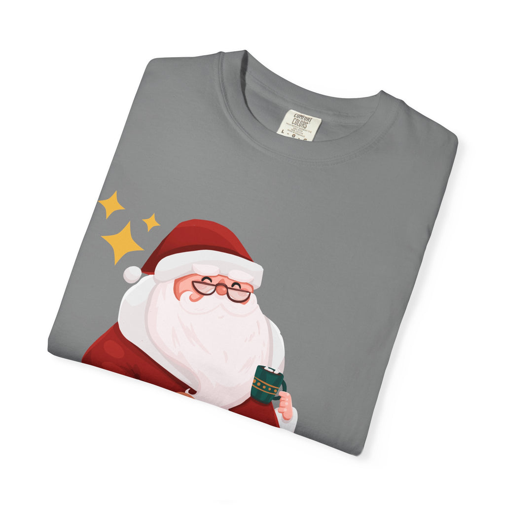 Festive Christmas T-Shirt, Holiday Apparel, Santa Graphic Tee, Unisex Christmas Gift, Seasonal Outfit, Cheerful Holiday Wear