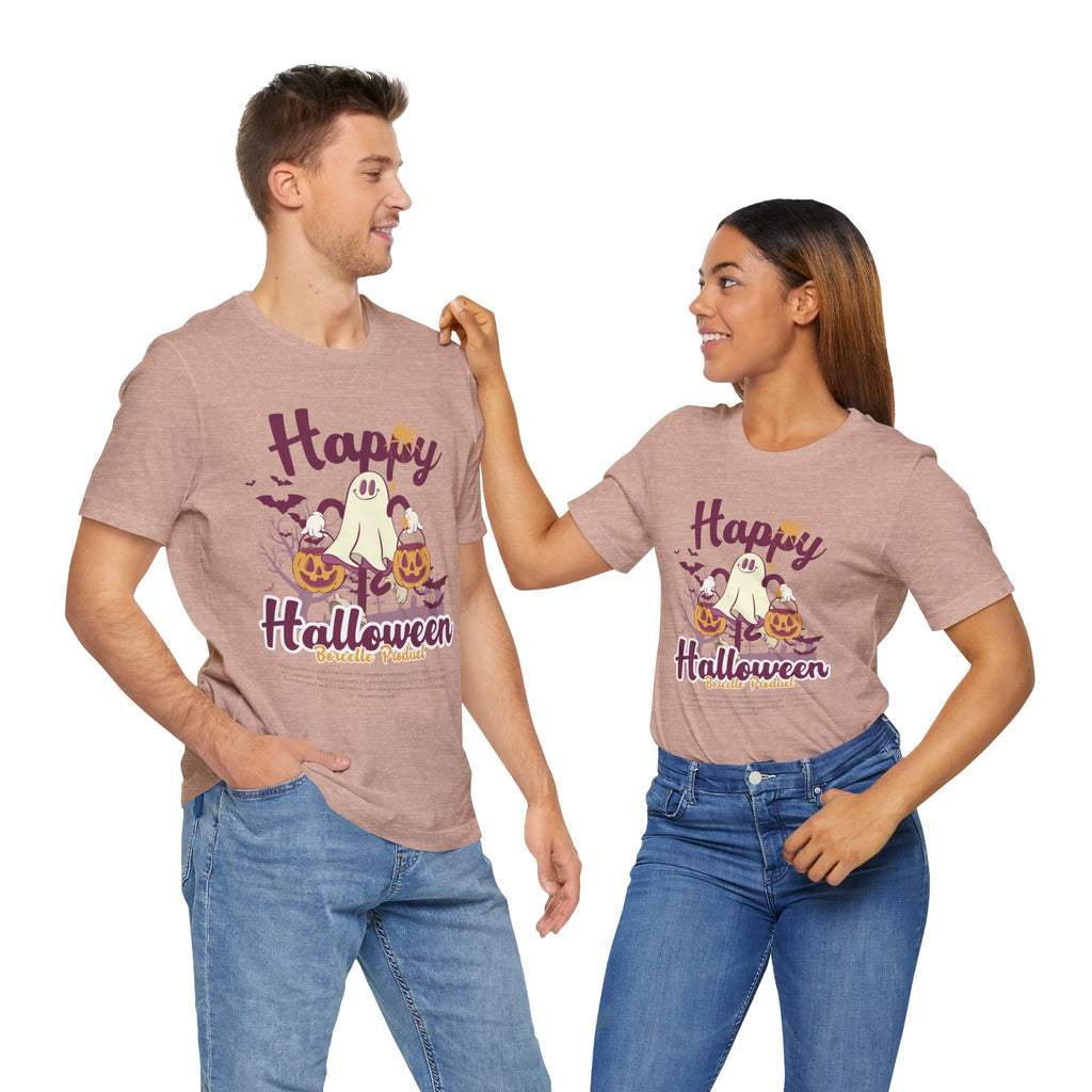 Halloween Unisex T-Shirt, Cute Ghost Tee, Fall Apparel, Kids Halloween Costume, Spooky Season Shirt, Trick or Treat Gift