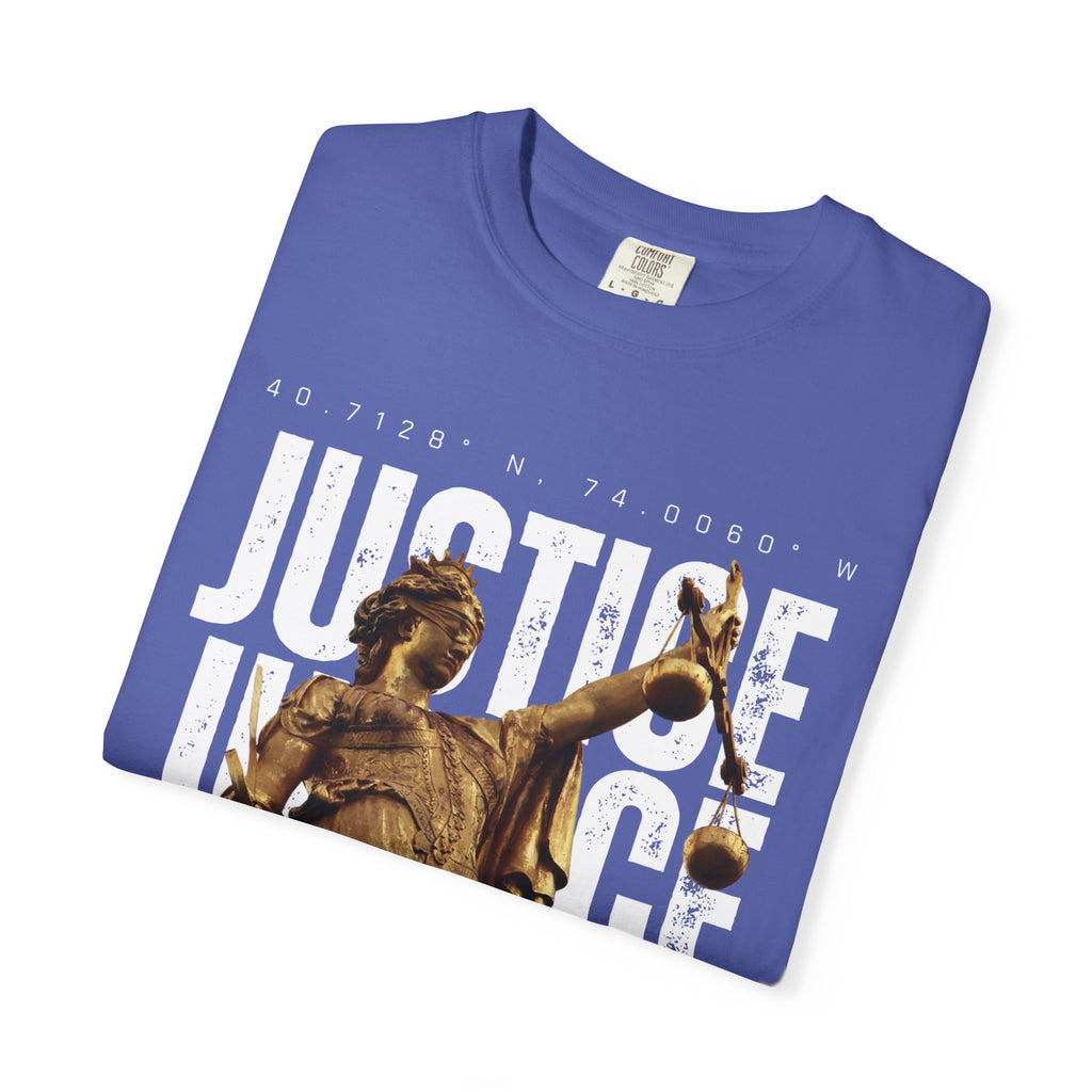 Justice Statue Unisex T-shirt, Casual Wear, Inspirational Gift, Equality Shirt, Art-Inspired Clothing, Birthday Gift, Statement Tees