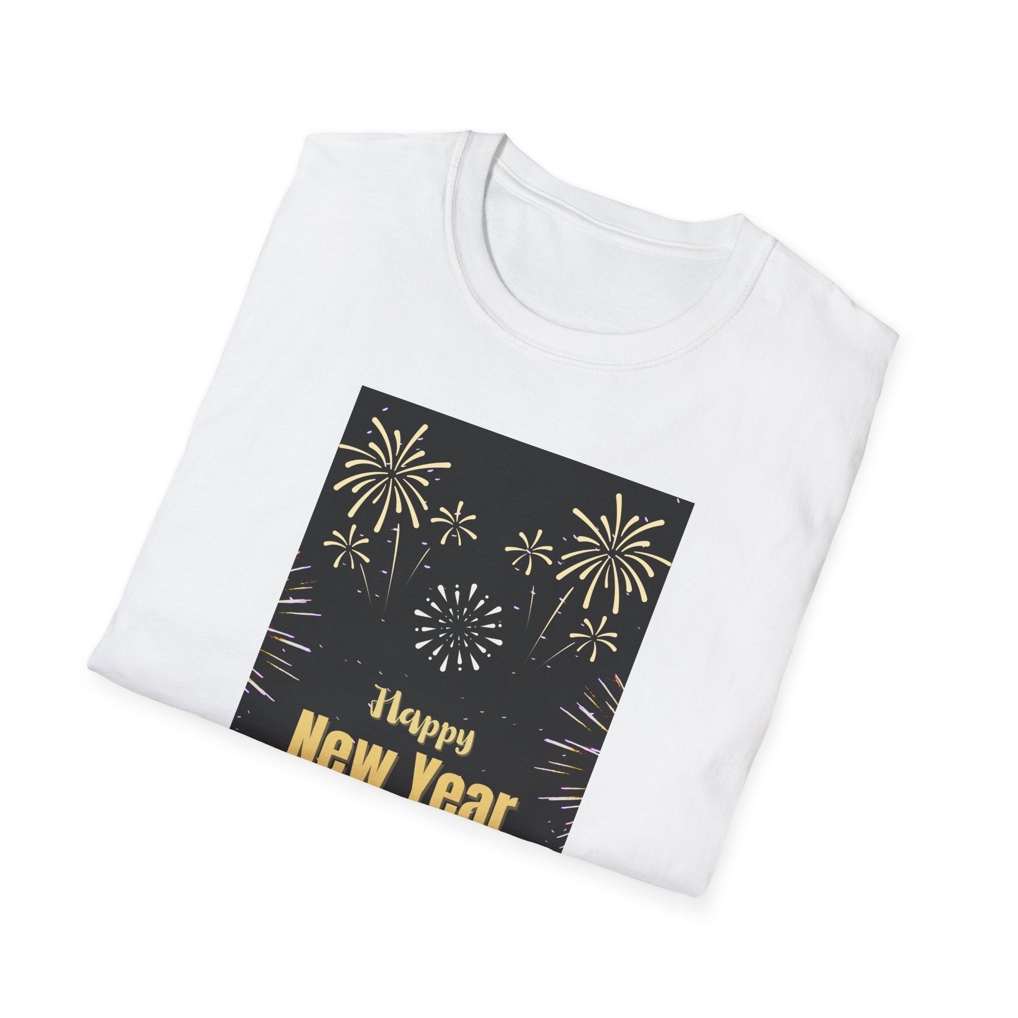 Happy New Year 2026 Unisex Softstyle T-Shirt, New Year Celebration Tee, Unisex Graphic Shirt, Festive Apparel, Holiday Gift