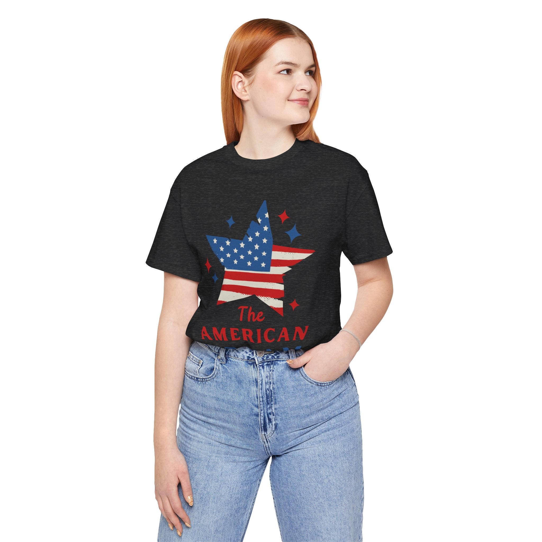 Patriotic T-Shirt, Independence Day Tee, American Dream Shirt, 4th of July Outfit, Stars and Stripes Tee Shirt
